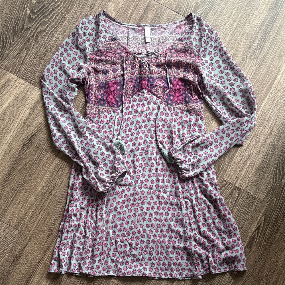 Boho Long Sleeve Dress